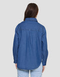 St. Yves Relaxed Lyocel Kemeja Denim Wanita