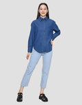 St. Yves Relaxed Lyocel Kemeja Denim Wanita