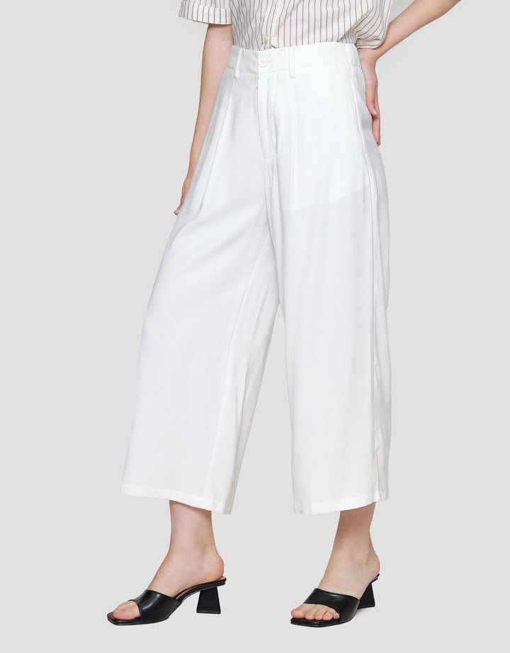 St. Yves Flowy Soft Twill Palazzo Celana Panjang Wanita