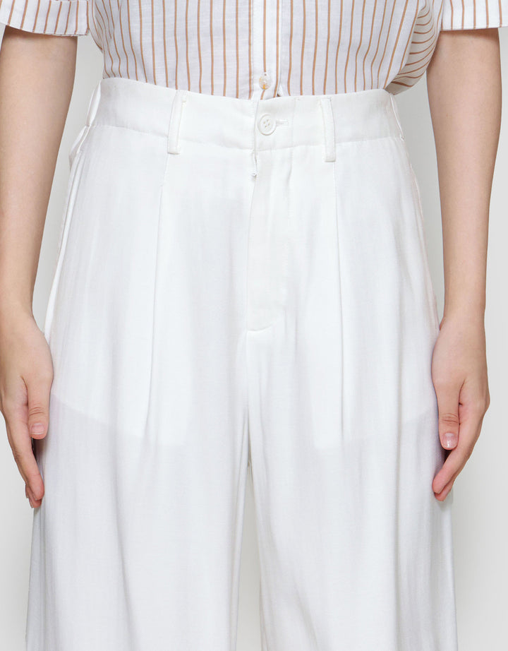 St. Yves Flowy Soft Twill Palazzo Celana Panjang Wanita