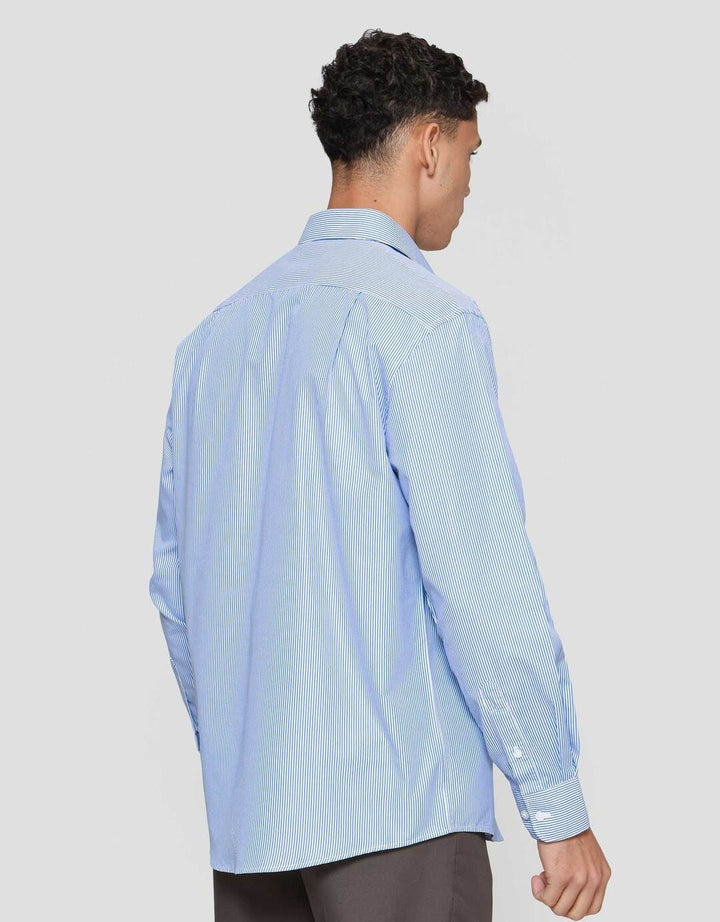 Cole Reg Motif Pin Stripe Kemeja Pria