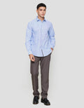Cole Reg Motif Pin Stripe Kemeja Pria