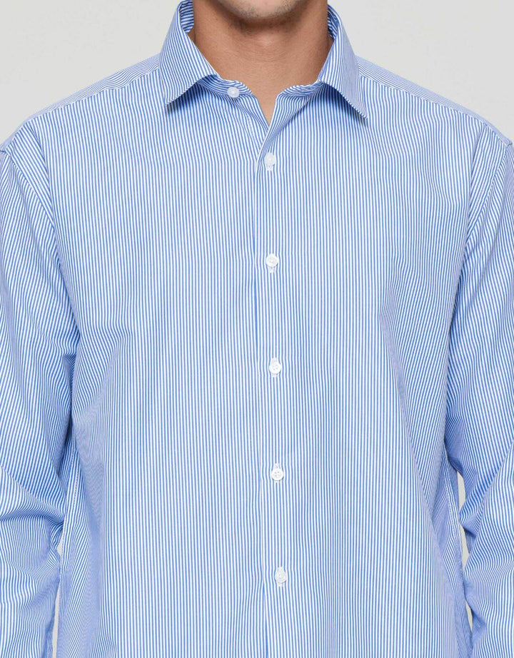 Cole Reg Motif Pin Stripe Kemeja Pria