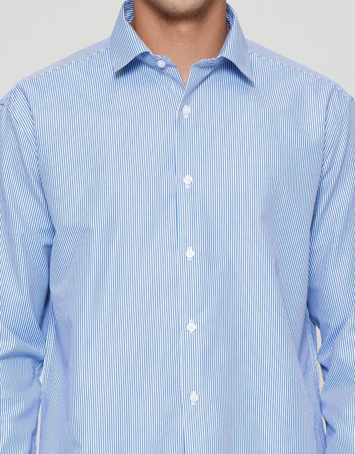 Cole Reg Motif Pin Stripe Kemeja Pria