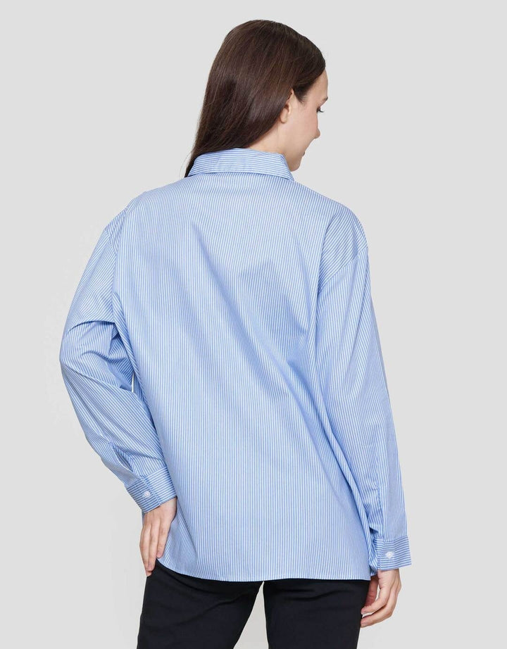 Connexion Stripe Motive Kemeja Wanita