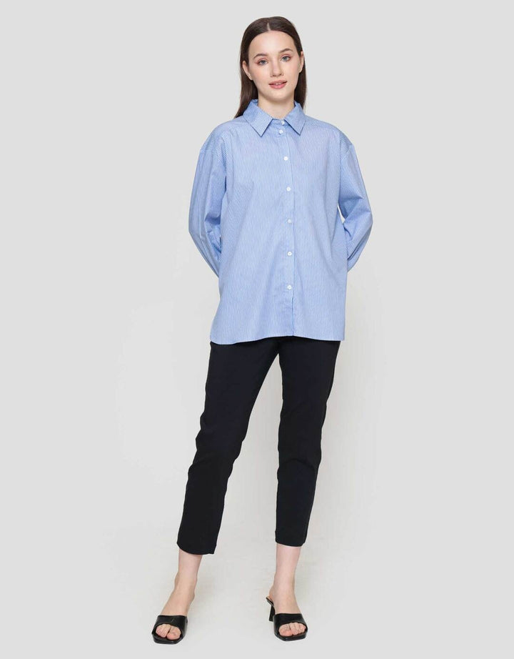 Connexion Stripe Motive Kemeja Wanita