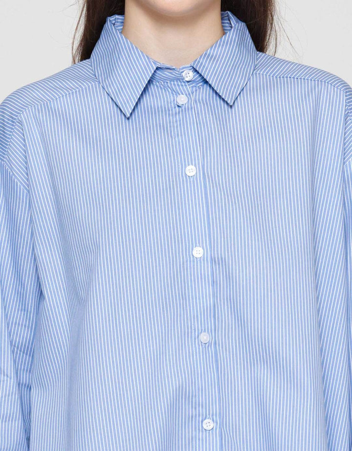 Connexion Stripe Motive Kemeja Wanita