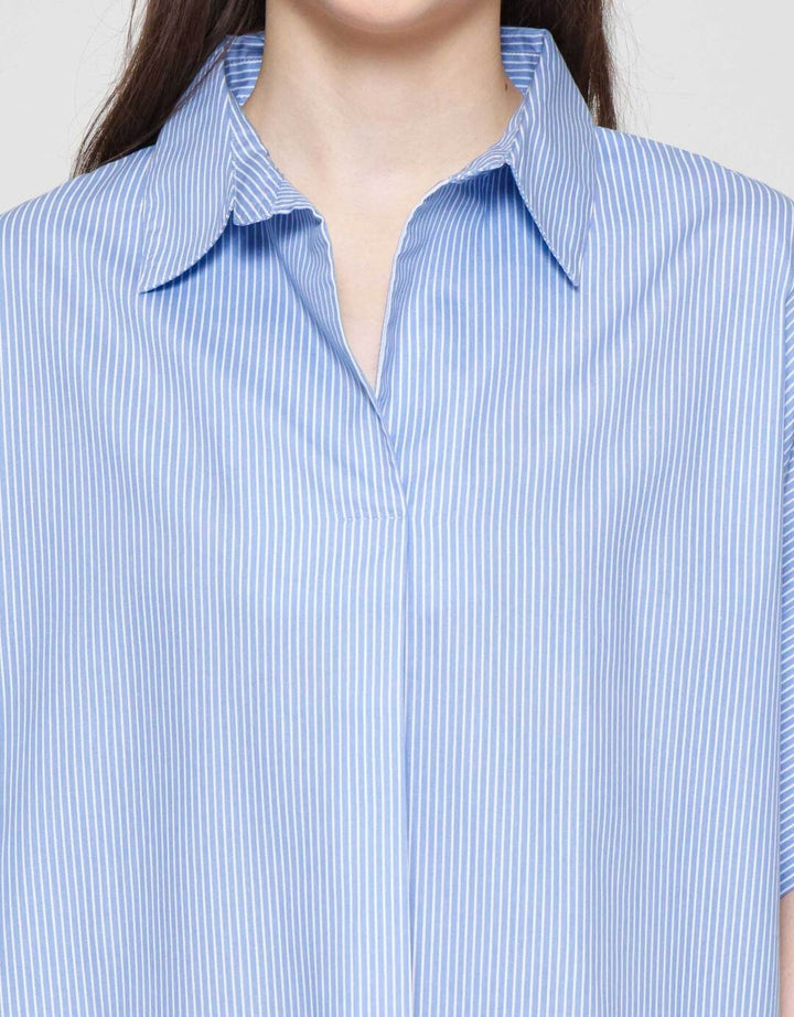 Connexion Stripe Kemeja Wanita