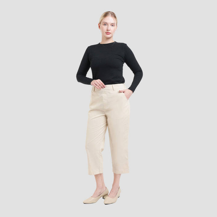 Connexion Capri Crop Baby Canvas Celana Wanita