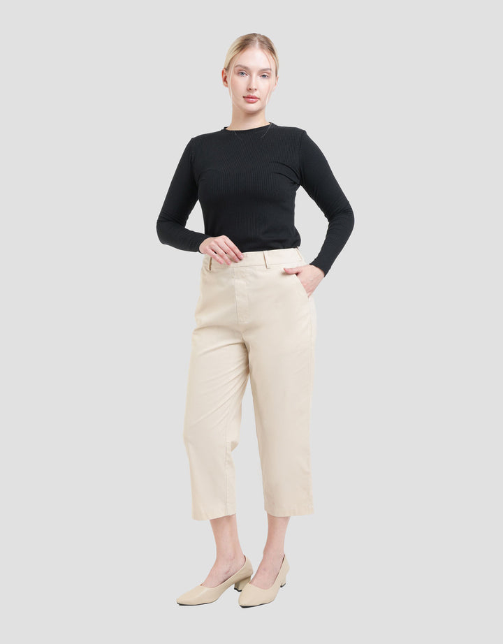 Connexion Capri Crop Baby Canvas Celana Wanita
