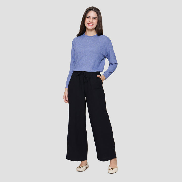 Connexion Drawstring Linen Celana Panjang Wanita