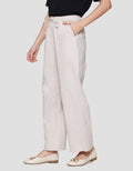 Connexion Drawstring Linen Celana Panjang Wanita