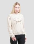 Disney Pull Over Basic Print Mickey Mouse Sweater Wanita