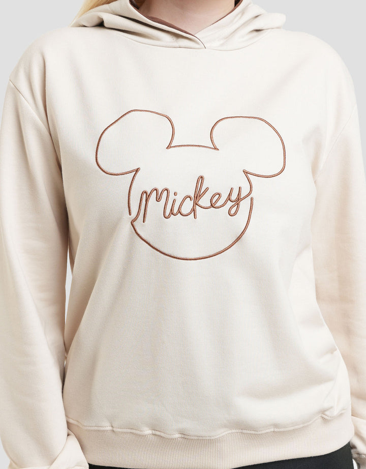 Disney Pull Over Basic Print Mickey Mouse Sweater Wanita
