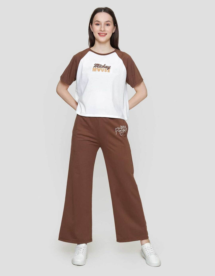 Disney Boxy Print Mickey Mouse Kaos Lengan Pendek Wanita