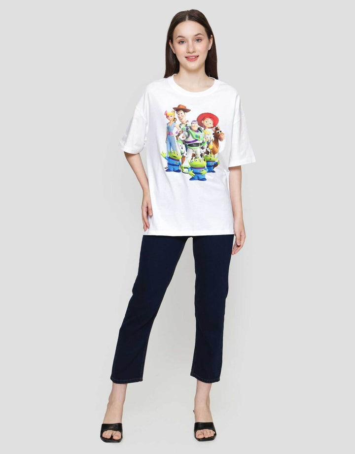 Disney Oversize Print Toy Story Kaos Lengan Pendek Wanita