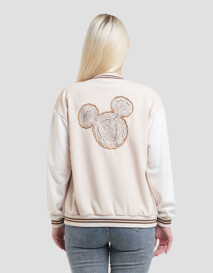 Disney Varsity Print Micke Mouse Jaket Wanita