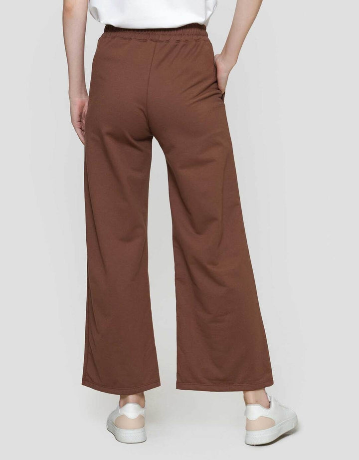 Disney Wide Leg Print Mickey Mouse Celana Panjang Wanita