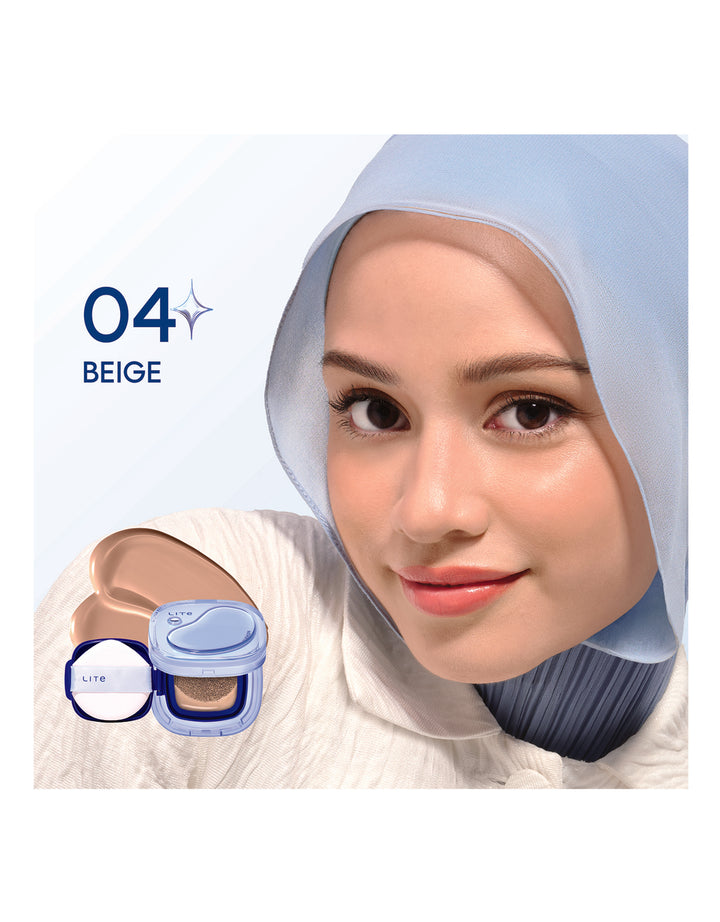 Wardah Lite Skin Filter Cushion 04 Beige 11G