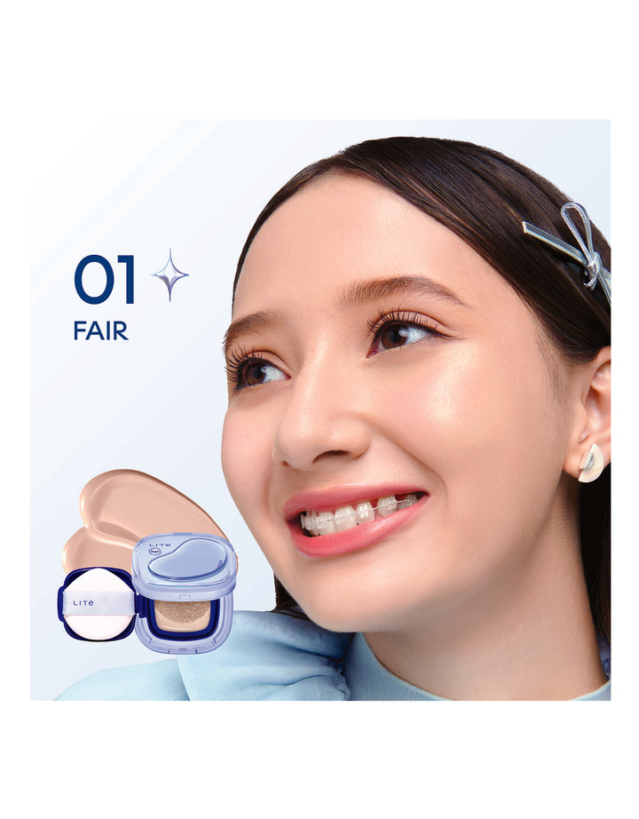 Wardah Lite Skin Filter Cushion 01 Fair 11G