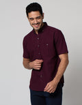Larusso Kemeja Basic Oxford Pendek