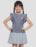 Cardinal Kids Girl Ruffle Denim Dress Anak Perempuan