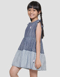 Cardinal Kids Girl Ruffle Denim Dress Anak Perempuan