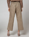Details Long Pants With Belt Loop And Buttons At Side