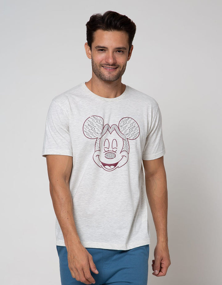 Disney Mickey Short Sleeve T-Shirt Sketch Head