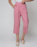 Details Long Pants With Belt Loop And Buttons At Side