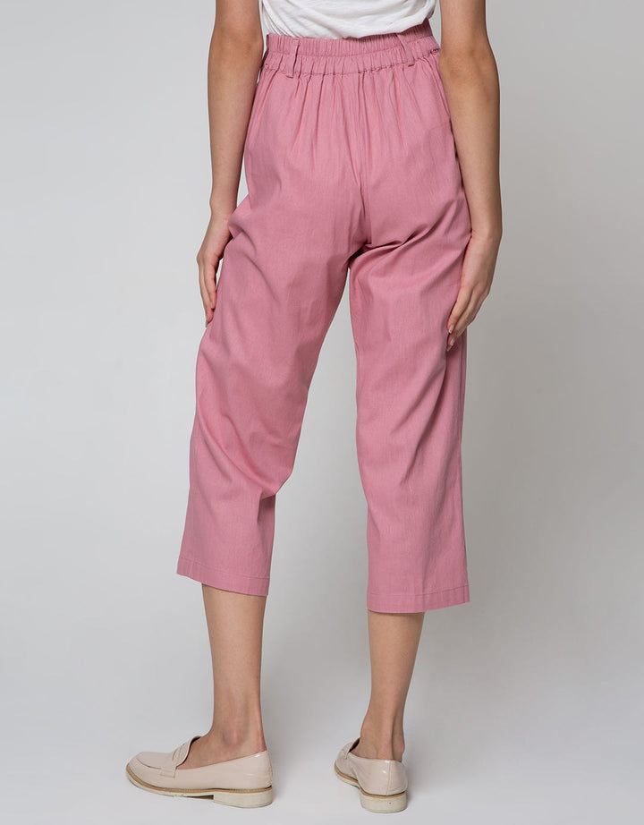 Details Long Pants With Belt Loop And Buttons At Side