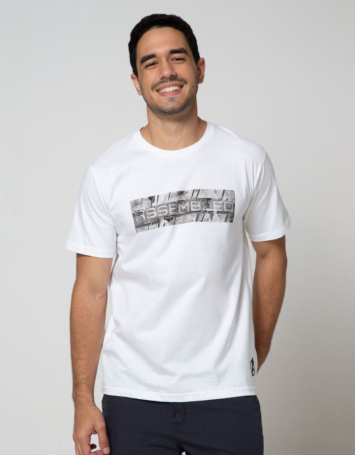 Marvel Wording Assembled Short Sleeve T-Shirt