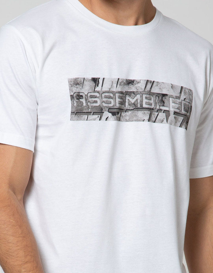 Marvel Wording Assembled Short Sleeve T-Shirt