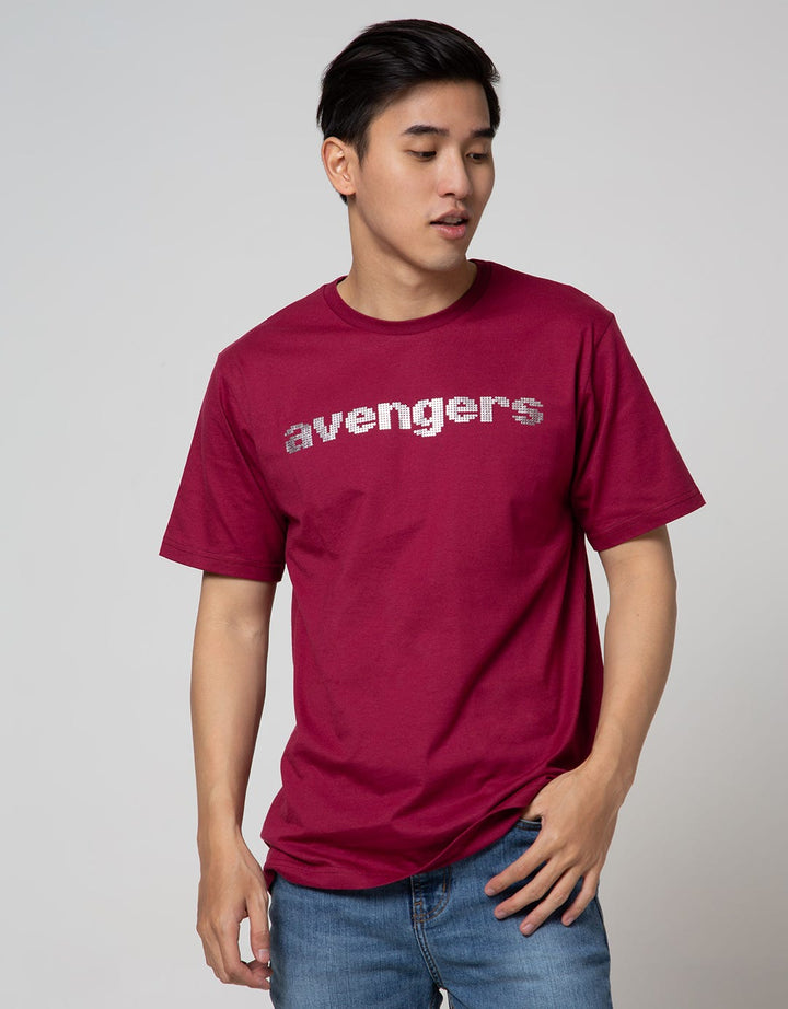 Marvel Chest Print Avg Short Sleeve  T-Shirt