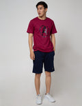 Marvel Flocking Logo Avg Short Sleeve  T-Shirt