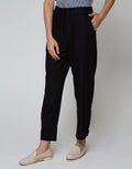 Details Long Pants With Buckle Strap At Ankle