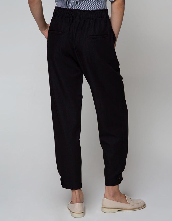 Details Long Pants With Buckle Strap At Ankle