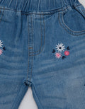 Pipiniko Denim Pants Flower