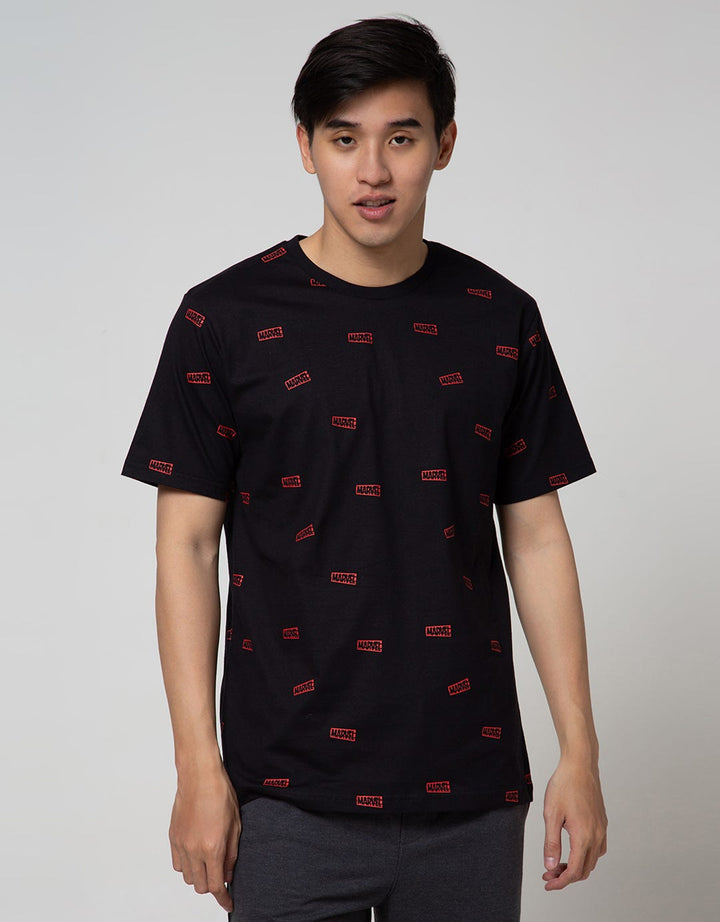 Marvel Logo Marvel Fullprint Short Sleeve T-Shirt