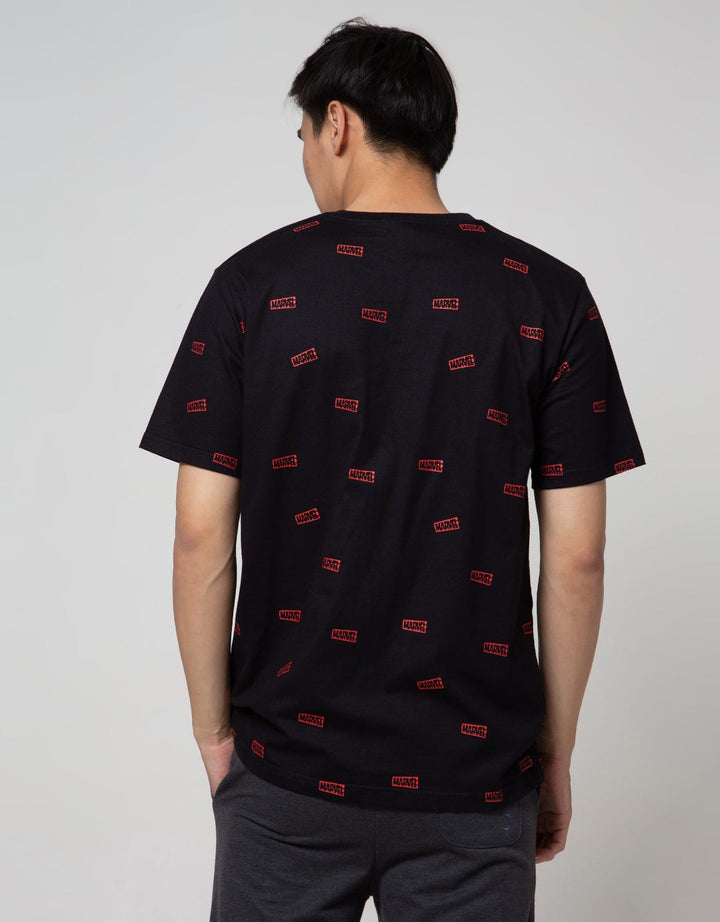 Marvel Logo Marvel Fullprint Short Sleeve T-Shirt
