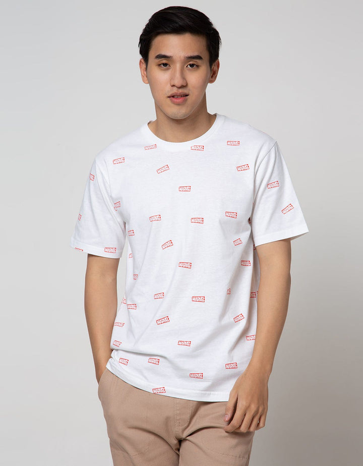 Marvel Logo Marvel Fullprint Short Sleeve T-Shirt