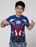 Marvel Kostum Mech Captain Short Sleeve T-Shirt