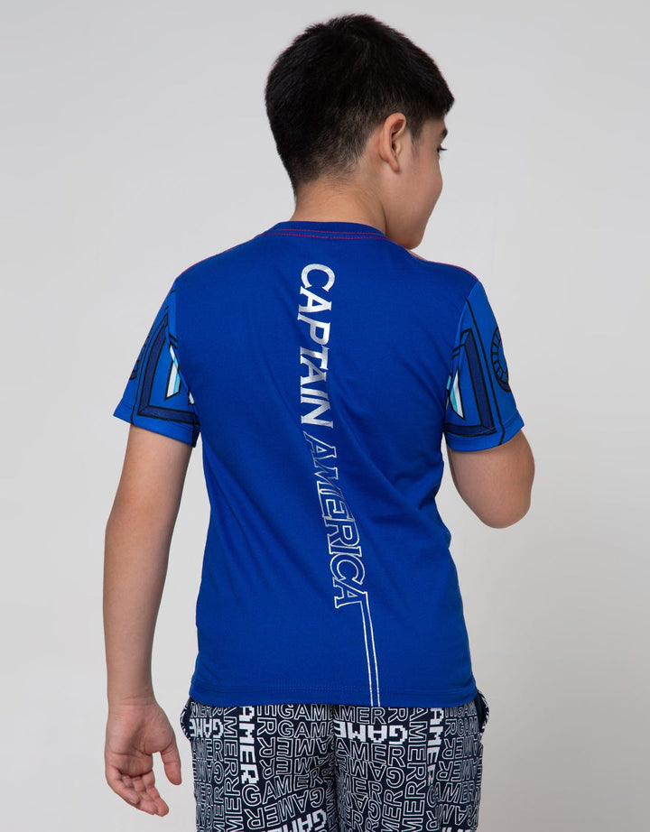 Marvel Kostum Mech Captain Short Sleeve T-Shirt
