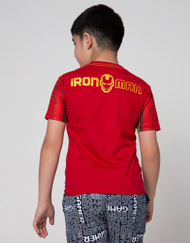 Marvel Kostum Mech Ironman Short Sleeve T-Shirt