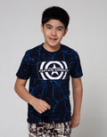 Marvel T-Shirt Logo Capt Marble