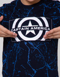 Marvel T-Shirt Logo Capt Marble