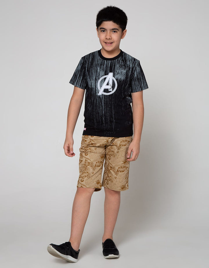 Marvel Avenger Print Gradasi Short Sleeve T-Shirt
