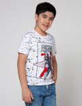 Marvel Captain America Print Splash Short Sleeve T-Shirt