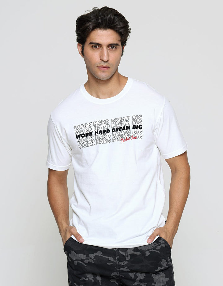 Cardinal Jeans Work Hard Dream Big Kaos Oblong Pria