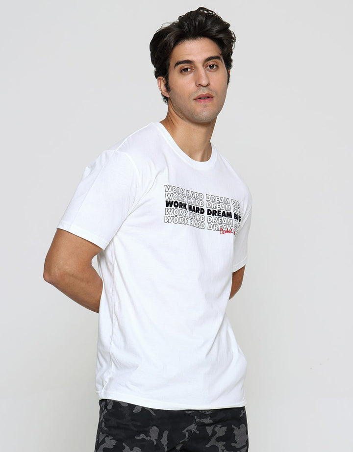 Cardinal Jeans Work Hard Dream Big Kaos Oblong Pria